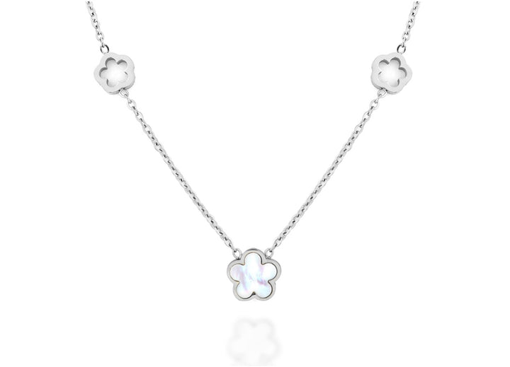 Lucky Mother of Pearl Clover Gold Necklace – Maestro Hennessy
